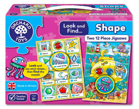 จิ๊กซอว์ Orchard Toys, Look & Find Puzzles - Shape Jigsaw