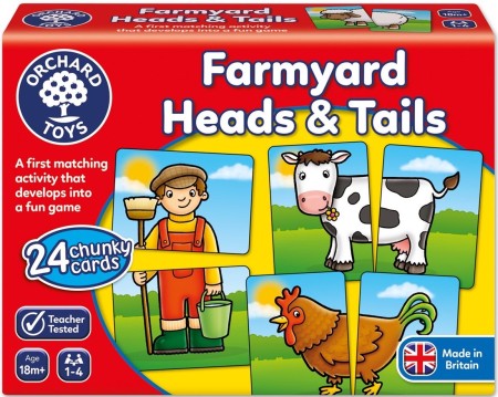 บอร์ดเกมส์เด็ก Orchard Toys, Farmyard Head & Tails