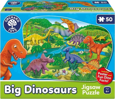 จิ๊กซอว์ Orchard Toys, Big Dinosaur Jigsaw