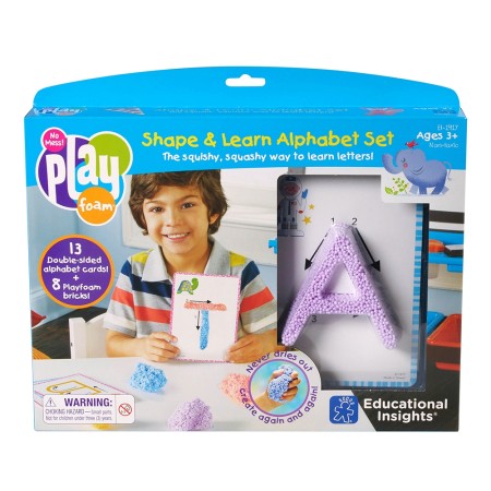 ชุดเพลย์โฟม เรียนรูปทรงและอักษรภาษาอังกฤษ Educational Insights, Playfoam Shape & Learn Alphabet Set