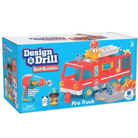 ชุดออกแบบทีมดับเพลิง Educational Insight, Design & Drill Bolt Buddies Fire Truck