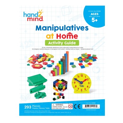 ชุดอุปกรณ์การเรียนรู้ที่บ้านครบชุด Hand2mind, Manipulatives At Home Kit, Grades K-2