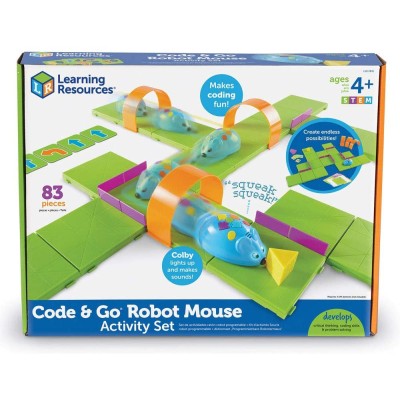 ชุดกิจกรรมสอนเรื่องโค้ดดิ้ง หุ่นยนต์หนูน้อยอัจฉริยะ coding robot, Learning Resources Code & Go Robot Mouse Activity Set