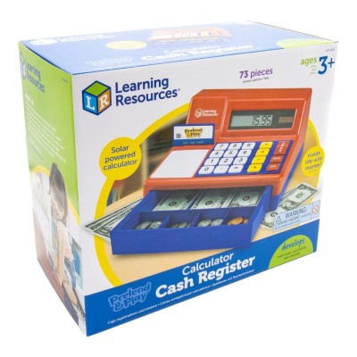 ชุดเคาน์เตอร์คิดเงินแสนสนุก เสริมสร้างจินตนาการ Learning Resources, Pretend & Play® Calculator Cash Register