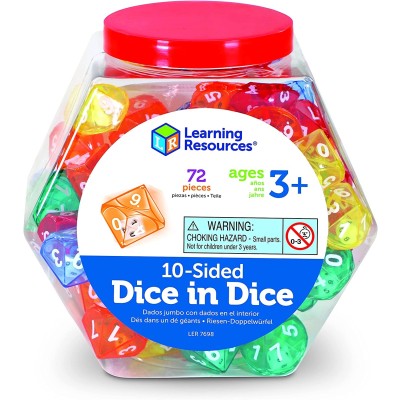 ชุดเรียนรู้การนับเลข Learning Resources, Ten-Sided Dice in Dice