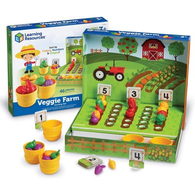 ชุดสนุกกับการจำแนกพืชหลากชนิด Learning Resources, Veggie Farm Sorting Set
