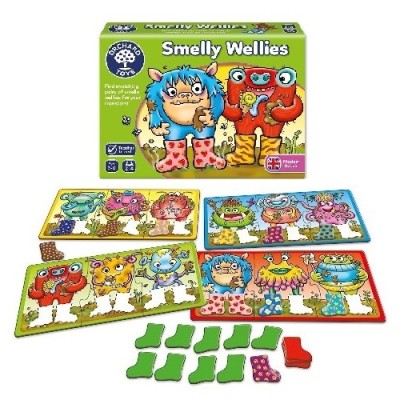 บอร์ดเกมส์เด็ก Orchard Toys, Smelly Wellies Game
