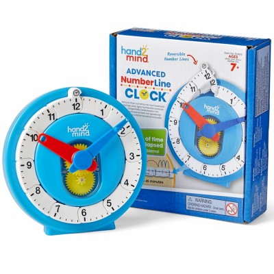 นาฬิกาแบบก้าวหน้าชนิดแถบตัวเลข Hand2mind, Advanced NumberLine Clock - Single