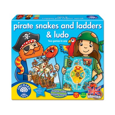 บอร์ดเกมส์เด็ก Orchard Toys, Pirate Snakes And Ladders & Ludo