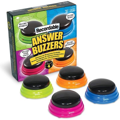Learning Resources, Recordable Answer Buzzers (Set of 4)