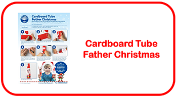Cardboard Tube Father Christmas