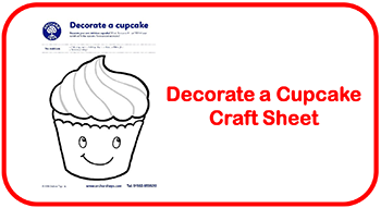 Decorate a Cupcake Craft Sheet
