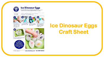 Ice Dinosaur Eggs Craft Sheet