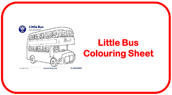 Little Bus Colouring Sheet