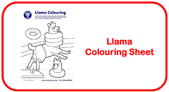 Llama  Colouring Sheet