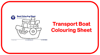 Transport Boat Colouring Sheet