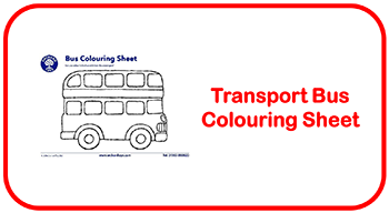 Transport Bus Colouring Sheet