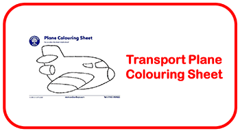 Transport Plane Colouring Sheet