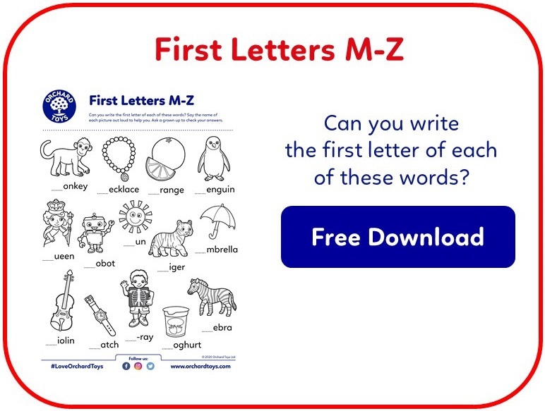 First Letters M-Z